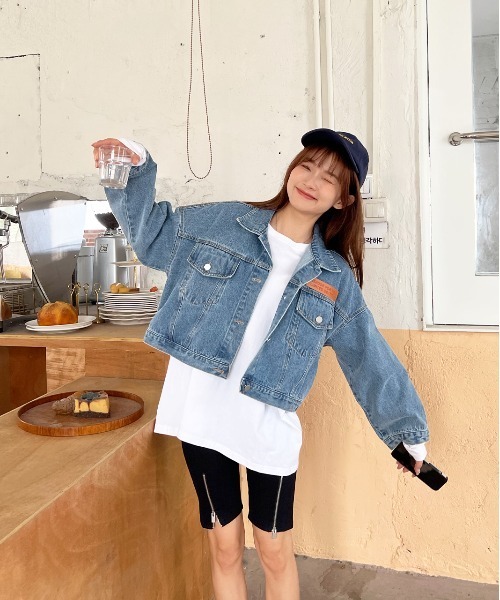 ad thie（アドティエ） ブルゾン アウター デニム ショート JK