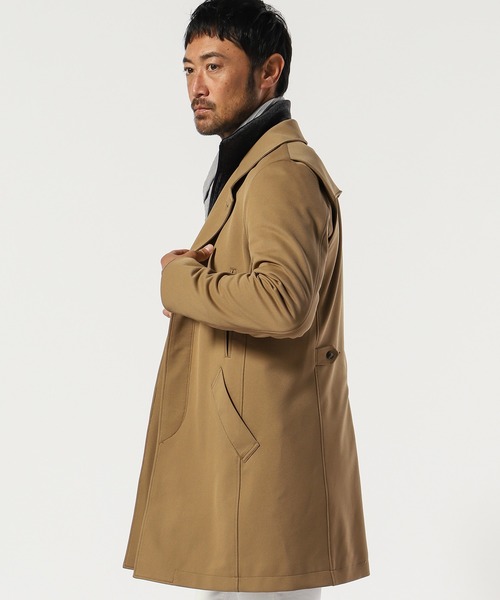 TETE HOMME」 トレンチコート X-LARGE ブラック メンズ : 80348604 
