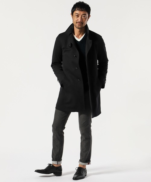 TETE HOMME」 トレンチコート X-LARGE ブラック メンズ : 80348604 
