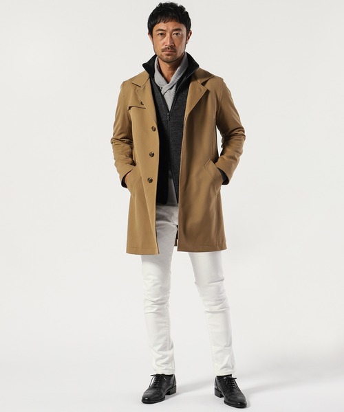 TETE HOMME」 トレンチコート X-LARGE ブラック メンズ : 80348604 