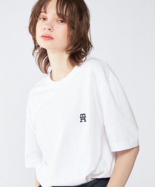 tシャツ モノグラムエンブロイドTシャツ メンズ レディース | TOMMY HILFIGER | 21