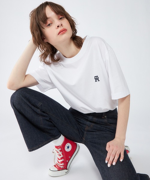 tシャツ モノグラムエンブロイドTシャツ メンズ レディース | TOMMY HILFIGER | 19