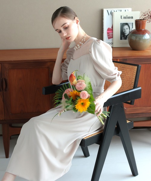 DRESS LAB ワンピース 「結婚式/オケージョンドレス」リボン