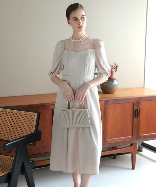 DRESS LAB ワンピース 「結婚式/オケージョンドレス」リボン