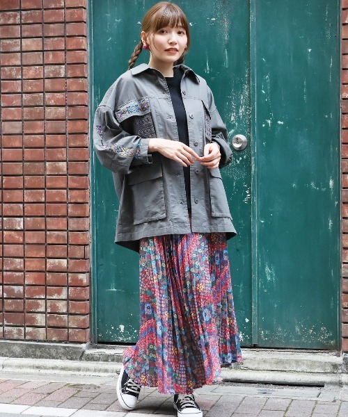 チチカカ（TITICACA） ミリタリージャケット モッズコート スリーブ