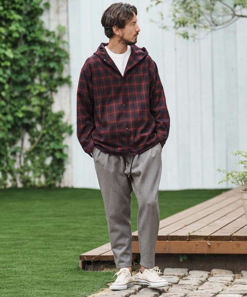 CAMBIO mp9288-ソフトサルエルタッチチェックパンツ CAMBIO（カンビオ） パンツ mp12505-Suede Ponti Cut Pants サルエル