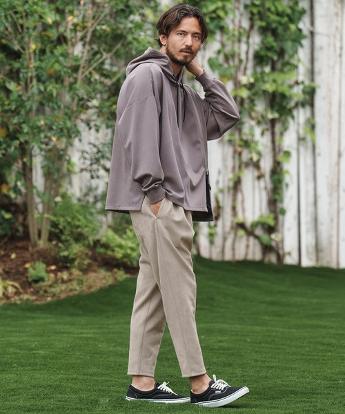 CAMBIO パンツ mp13939-バックリブダックサルエルテーパードパンツ