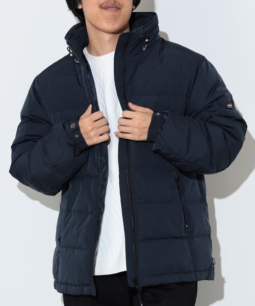 BEAMS HEART ブラックダウンジャケット M BEAMS HEART ダウンジャケット ダウン キルト ジャケット メンズ