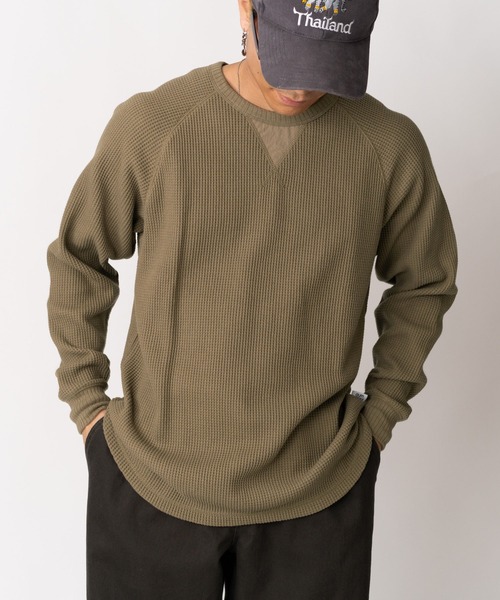 gym master（ジムマスター） tシャツ ワッフルラグランロンTee メンズ