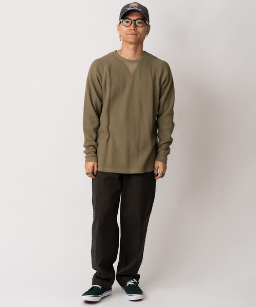 gym master（ジムマスター） tシャツ ワッフルラグランロンTee メンズ