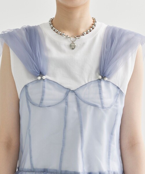 viviano ヴィヴィアーノ フリルベスト VIVIANO × STUDIOUS 別注全5型が販売開始 □別注Tulle Corset T