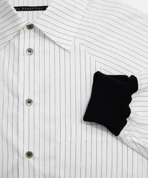 my beautiful landlet シャツ 「my landlet」 POPLIN RAGLAN