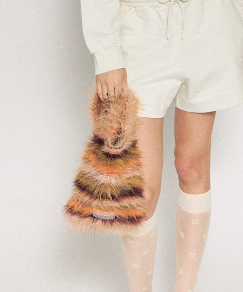 MAISON SPECIALマルチボーダー ミックスカラー ニット ミニ バッグ MAISON SPECIAL(メゾンスペシャル)｜Multi Border Knit Bag