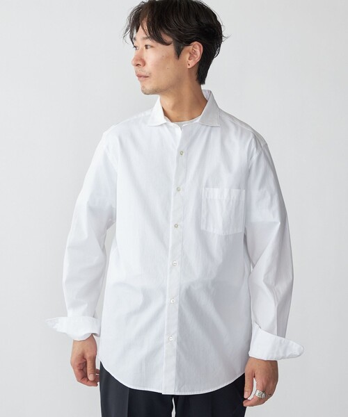 SHIPS（シップス） シャツ SHIPS: セミワイド スムース テックス 