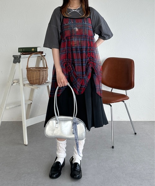 TulleドッキングKnitビスチェキャミ チュールドッキングニットビスチェ[品番：MKSW0058209]｜GYDA