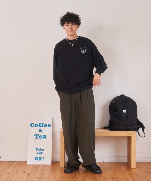 kaoyorinakami トレーナー スウェット 4 comic sweat / 4コマ