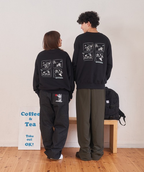 kaoyorinakami トレーナー スウェット 4 comic sweat / 4コマ