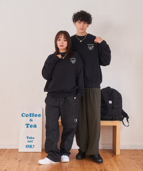 kaoyorinakami トレーナー スウェット 4 comic sweat / 4コマ