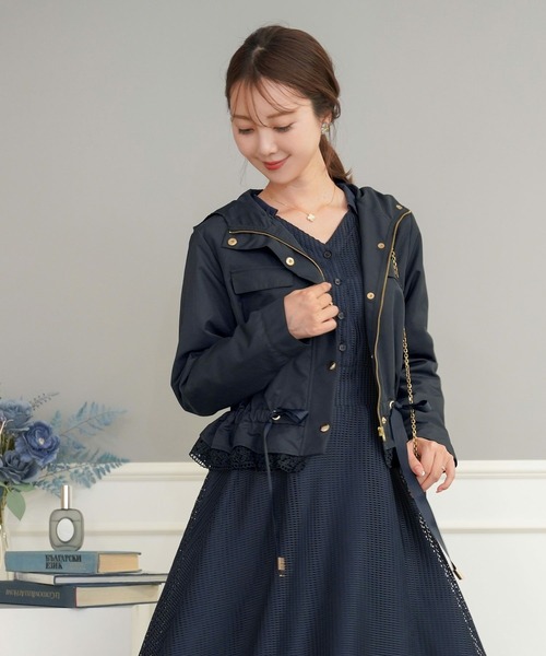 le reve vaniller ブルゾン アウター 撥水 ショート レディース