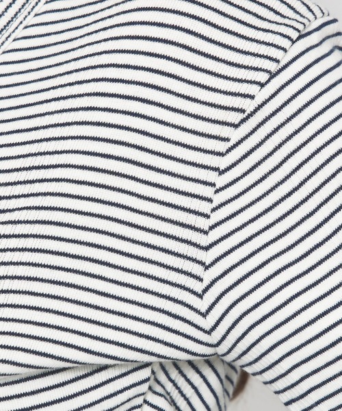 tシャツ 「Robert P. Miller」パネルリブ Vネック カーディガン / ボーダー / 無地 / カットソーカーディガン レディース Robert P. Miller tシャツ 「Robert Miller」パネルリブ Vネック