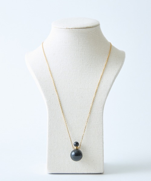 Hashibami ネックレス 「HASHIBAMI」天然石 壺型 チェーン 60cm