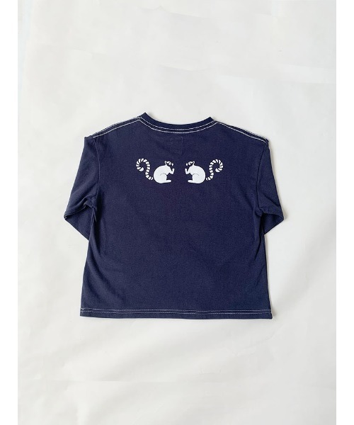 Catchup tシャツ 「Catchup」ワオキツネザル ロンT キッズ 子供