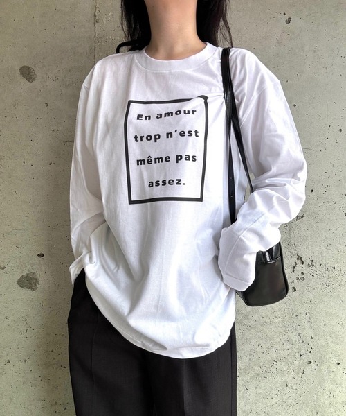 tシャツ ロゴプリントロングTシャツ レディース : ZOZOTOWN Yahoo!店