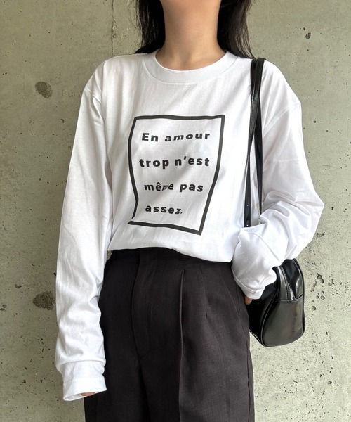 tシャツ ロゴプリントロングTシャツ レディース : ZOZOTOWN Yahoo!店