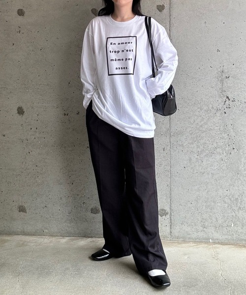 tシャツ ロゴプリントロングTシャツ レディース : ZOZOTOWN Yahoo!店