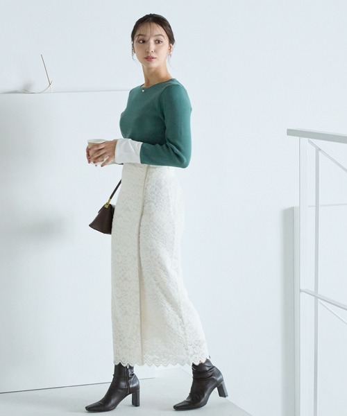 最終価格　Miu Miu レースミモレスカート 最終価格 Miu Miu レースミモレスカート MIU MIU（ロング