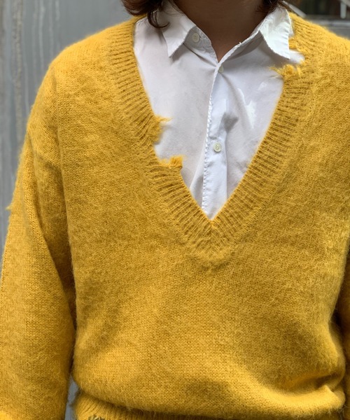 Toironier セーター ニット Toironier/トワロニエ/mohair v neck