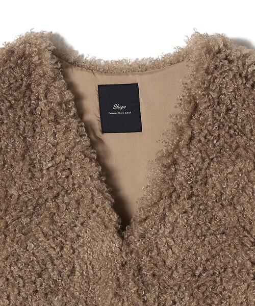 ベスト ジレ SHIPS Primary Navy Label:カーリー ジレ レディース SHIPS ベスト ジレ Primary Navy Label:カーリー レディース