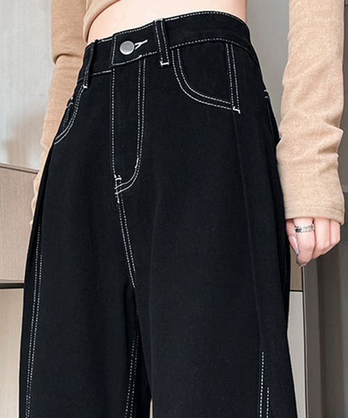 DAY CLOSET ワイドパンツ ジーンズ デニム デニムパンツ レディース