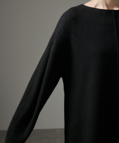 ADAM ET ROPE★　ワンピース　ニット　バイカラー　ボリュームスリーブ ADAM ET ROPE'（アダムエロペ） ワンピース 「定番人気」フォルム