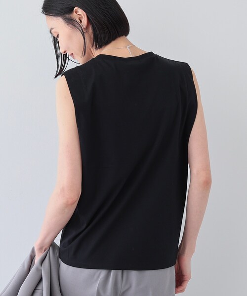 INDIVI（インディヴィ） tシャツ 「洗える」きれいめノースリーブ