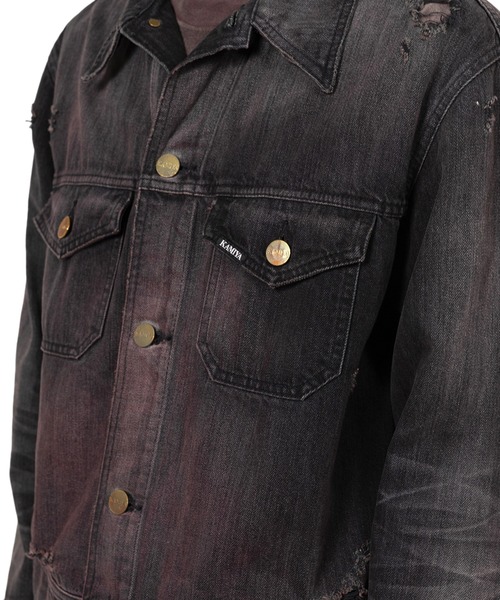 デニムジャケット gジャン Coloring Denim Jacket メンズの画像