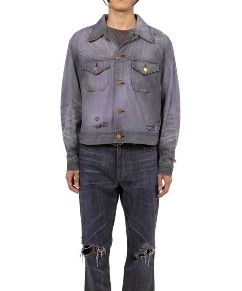 デニムジャケット gジャン Coloring Denim Jacket メンズの画像