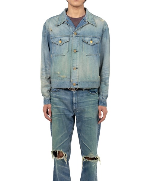 デニムジャケット gジャン Coloring Denim Jacket メンズの画像