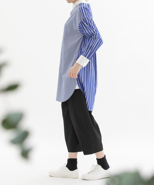 nop de nod パンツ Pommeトロ裾ダーツ9分パンツ レディース