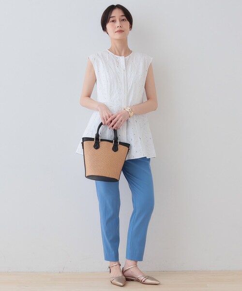 INDIVI キャミブラウス INDIVI ブラウス シャツ 「通気性撥水／UV／SETUP可能