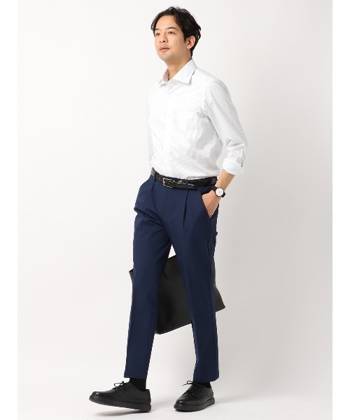 スラックス PERFORMANCE PANTS タックテーパードパンツ