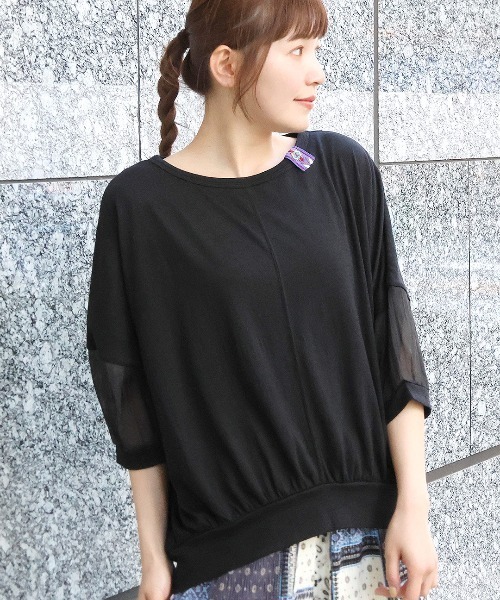 チチカカ tシャツ シアースリーブプルオーバー レディース