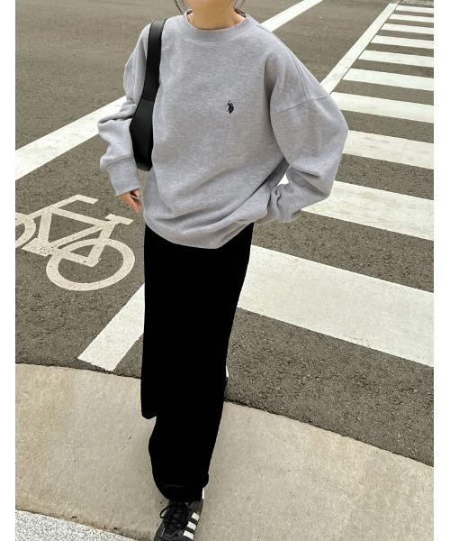 [Re:EDIT] [U.S.POLO ASSN.] тренировочный cut and sewn LARGE Pink Lady -s