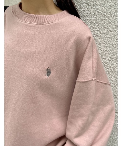 [Re:EDIT] [U.S.POLO ASSN.] тренировочный cut and sewn LARGE Pink Lady -s