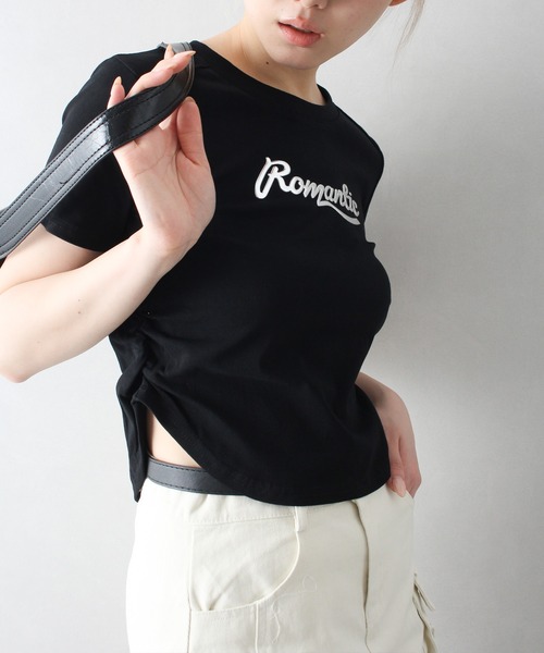 SpRay tシャツ メタルロゴショートスリーブちびTシャツ