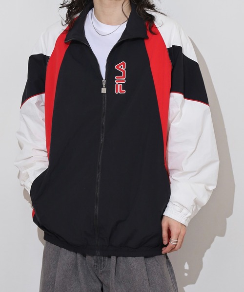 FILA　トラックジャケット　M 中古・古着通販】FILA (フィラ) トラックジャケット ネイビー