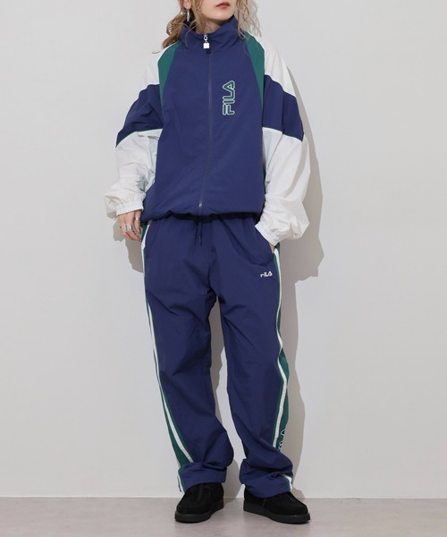 LFYT×FILA ナイロンジャケット セットアップ ネイビー FILA（フィラ） ナイロンジャケット FILA Nylon track Jacket ライン