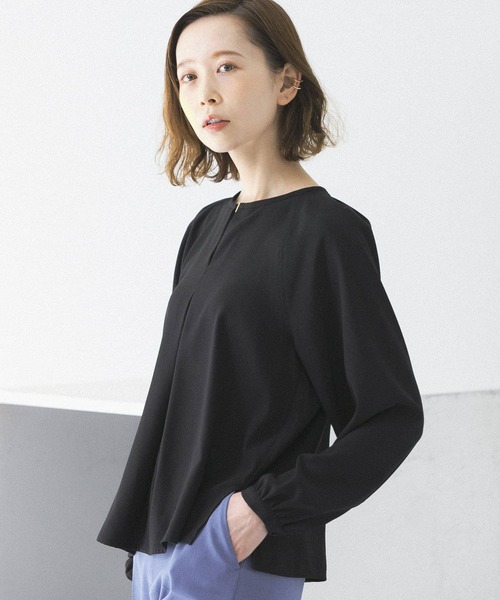 「URBAN RESEARCH ROSSO WOMEN」 長袖ブラウス FREE ブラック レディース URBAN RESEARCH ROSSO 「URBAN ROSSO」 長袖ブラウス FREE