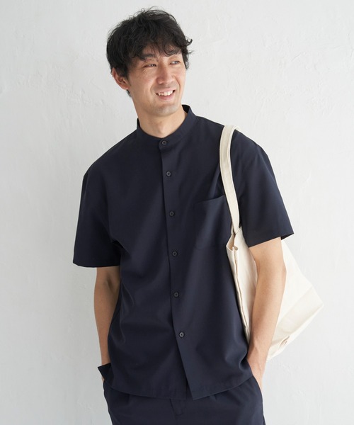 ikka（イッカ） シャツ 半袖 「イージーケア／セットアップ対応