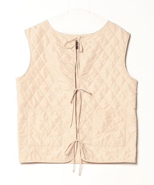 Cavalleria Toscana キルティングベスト ベージュ Kastane（カスタネ） キルティングベスト FREE ベージュ レディース